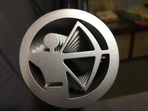 Blankbogengewicht - Edelstahl - limitierte Sonderauflage - Handarbeit - 3D-Design